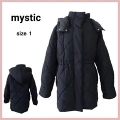 mystic ミスティック キルティングフードコート ブラック Sサイズのサムネイル