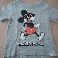 GAP ミッキーマウス Tシャツ 3歳 グレー