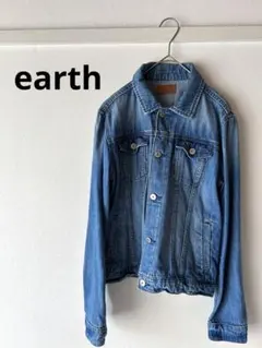 earth ジージャン　アウター　ブルー　L