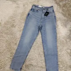 新品 MOUSSY ISM JEANS ハイウエストデニムパンツ