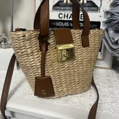 ローレンラルフローレン 2wayミニか ごバッグショルダー ブラウン