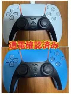 PS5 DualSense ワイヤレスコントローラー 白青2個　ジャンク