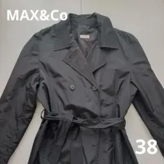 MAX&Co.●黒●トレンチコート●サイズ38