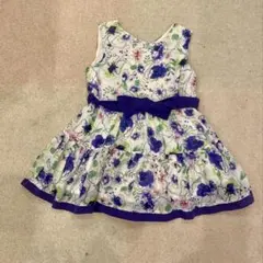 アナスイミ ANNA SUI mini チュニック 130女子白・パープル・花柄