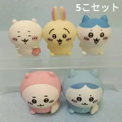 【ちいかわ】ソフビパペットマスコット　5こセット