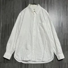 UNIQLO ユニクロ　コットン100 ボタンダウンシャツ　白　M