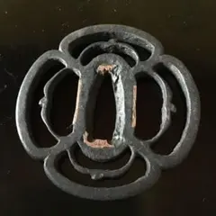 尾張鐔（おわりつば）時計鐔 歯車彫刻　透かし 尾張 歯車透鍔/鐔