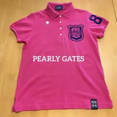 パリーゲイツ PEARLY GATES ポロシャツ ゴルフ ネオンピンク
