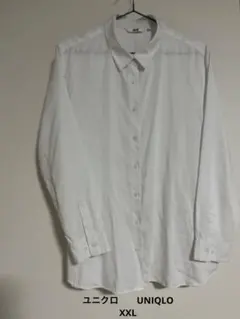 UNIQLO ホワイト 長袖シャツ