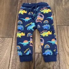 next 恐竜プリント 92センチ　裏起毛ボトムス