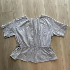 chocol raffine robe 半袖ブラウス ウエスト紐　水色のサムネイル