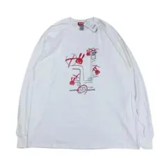 新品タグ付き CUNE キューン 長袖 ロングTシャツ 地図tee XL 白のサムネイル