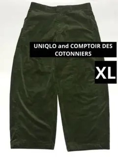 UNIQLO コーデュロイカーブパンツ XL グリーン ユニクロ コトニエ