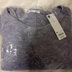 GU パフィータッチセーター パープル 長袖セーター M