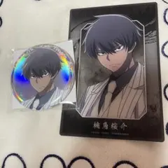 桃源暗鬼　ベースヤードトーキョー　桃角桜介　缶バッジ　クリアアートカード