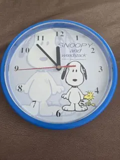 廃盤・貴重・新品】SNOOPY スヌーピー 壁掛け時計 ブルー 26cm - メルカリ