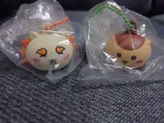 ちいかわ リップキャップ マスコット くりまんじゅう＆シーサー2個セット