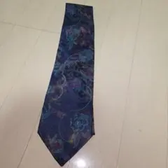 ANDRÉ GHÉKIÈRE ネクタイ 花柄 ネイビー