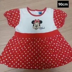 ディズニーリゾート　ミニーマウス　ドット　ベビーワンピース　チュニック　90cm