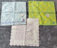 LAURA ASHLEY 他　タオルハンカチ３枚セット