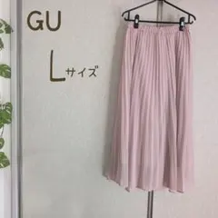 GU プリーツスカート ピンク Lサイズ
