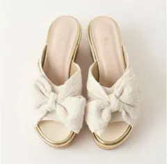 ♥ ダイアナ リボンウェッジミュール