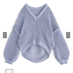 グレイル GRL ハニカムニットトップス[an1228]