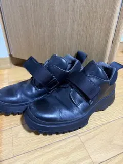 99aw Prada velcro leather shoes 27.0 プラダ