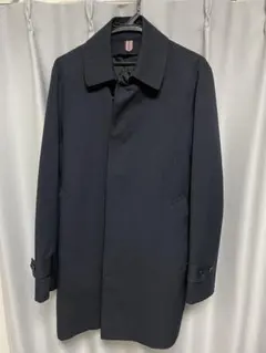 スーツカンパニー ネイビー ステンカラーコート M
