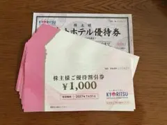 匿名発送 共立メンテナンス 株主優待割引券3万円分+リゾートホテル優待