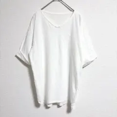 エッシュ　Tシャツ ホワイト　綿100% 日本製　ゆったり　シンプル　綺麗めのサムネイル