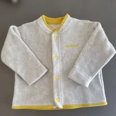 モンベル　フリースアウター グレー/イエロー