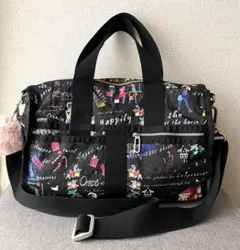 LeSportsac エレガント模様　トート＆ショルダーバッグ　極美品　レア