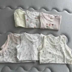 ロンパース肌着 半袖、ノースリーブ 80 女の子