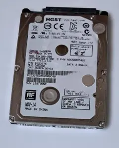 HGST 2.5インチ HDD 500GB 本体
