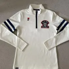 FILA ゴルフ　オフホワイト セーター　シャツ　フリース　M