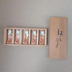 未使用 雛人形 箸置き 5個セット 木箱付き
