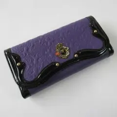 美品】ANNA SUI セルパン 口金長財布 パープル - メルカリ