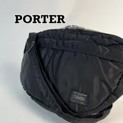 PORTER ショルダーバッグ　タンカー　三日月　ハーフムーン　ブラック