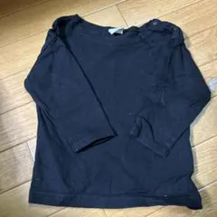 黒いTシャツ サイズ80 肩ボタン付き