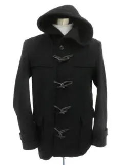 ナノユニバース ダッフルコート ショート丈 M 黒 ブラック メンズ