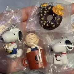 PEANUTS コーヒースタンドスタイル フィギュアマスコット3 セミコンプ