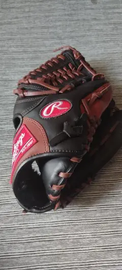 【未使用】Rawlings 軟式野球用グローブ ブラック×ブラウンのサムネイル