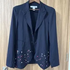 Comme Des Garçons ネイビーショート丈ジャケット Comme Des Garçons ネイビーショート丈ジャケット Comme Des