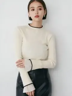 ★最終値下げ★ MURUA ベルスリーブラインニット アイボリー
