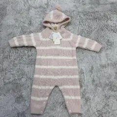 新品 ジェラートピケ ベビーロンパース ピンク