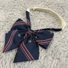 EASTBOY イーストボーイ リボンタイ ネイビー レジメンタル