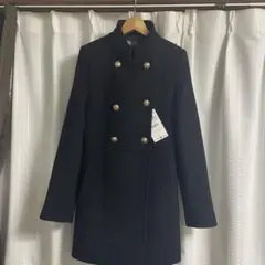 ZARA 新品未使用　黒 ウールダブルブレストコート XS