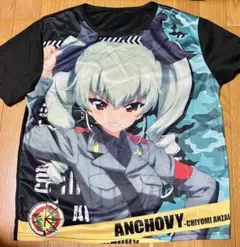 ガールズ＆パンツァー　アンチョビ　フルグラフィックtシャツ　ガルパン