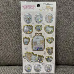 リラックマ　キラッとぷくぷくエアーシール　ピンク　メイク　シャカシャカシール